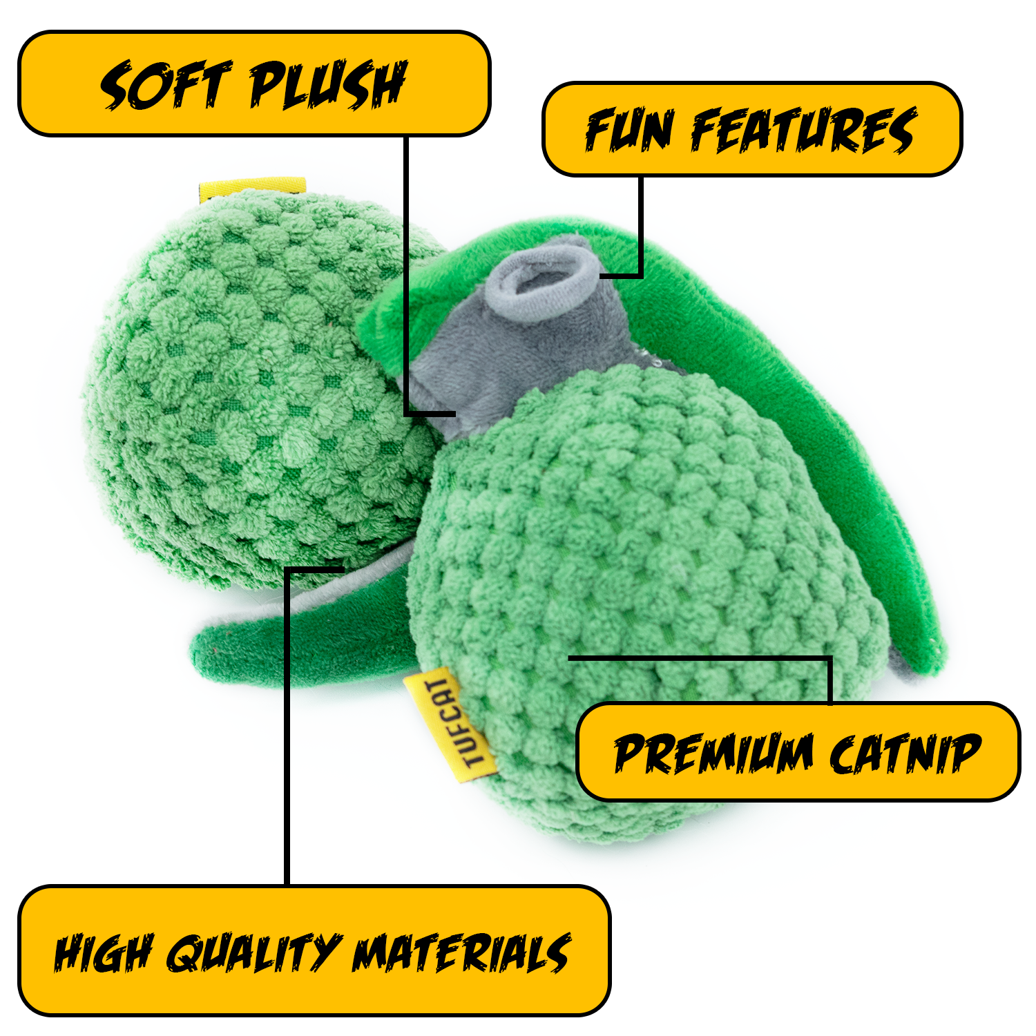 Catnip TNT + Grenade + Cigar Toy Value 3-Pack